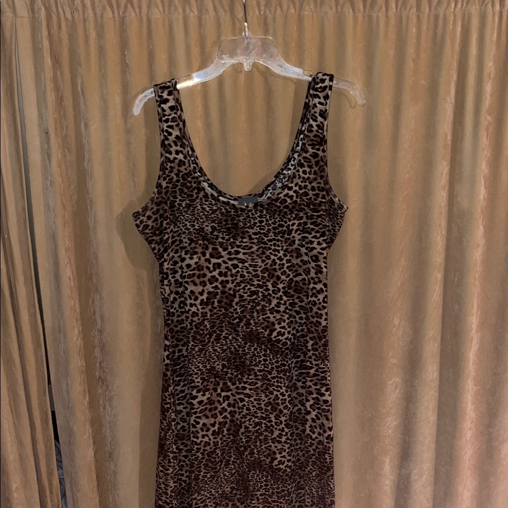 Dots Animal Print Maxi Dress